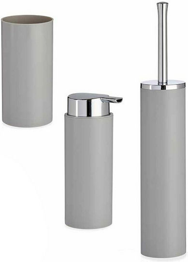 Berilo S3609780 Set Accesorii Baie Plastic Gri 3buc