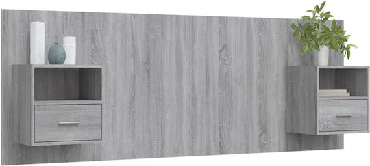 vidaXL Wooden Bed Headboard Gray Sonoma 120x80cm