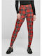 Γυναικείο Μακρύ Κολάν Red Check