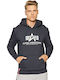 Sweatshirt with Hood Grey Black
