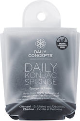 Daily Concepts Konjac Charcoal Σφουγγάρια Konjac Καθαρισμού Προσώπου Daily Concepts Konjac Charcoal Σφουγγάρια Konjac Καθαρισμού Προσώπου