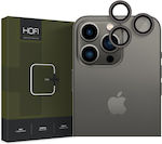 Hofi Camring PRO+ Προστασία Κάμερας Tempered Glass Μαύρο για το iPhone 14 Pro / 14 Pro Max