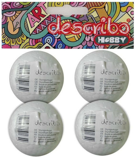 Describo Kugel Basteln aus Styropor 4Stück