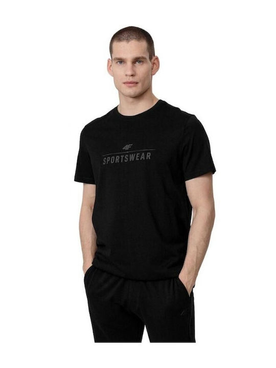 4F Men's Short Sleeve T-shirt Black