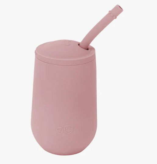 Ezpz Παιδικό Ποτηράκι "Happy Cup" από Πλαστικό Ροζ για 24m+