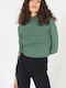 24 Colours A Damen Langarm Pullover Grün