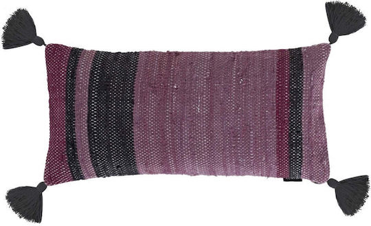 Kentia Μαξιλάρι Casa 232 Anthracite / Purple 30x60εκ.