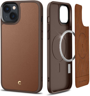 Spigen Cyrill Kajuk Mag Silicone Back Cover Saddle Brown (iPhone 14 Plus)