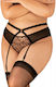 Obsessive Allunes Ζαρτιέρες Garter Belt Plus Size Black