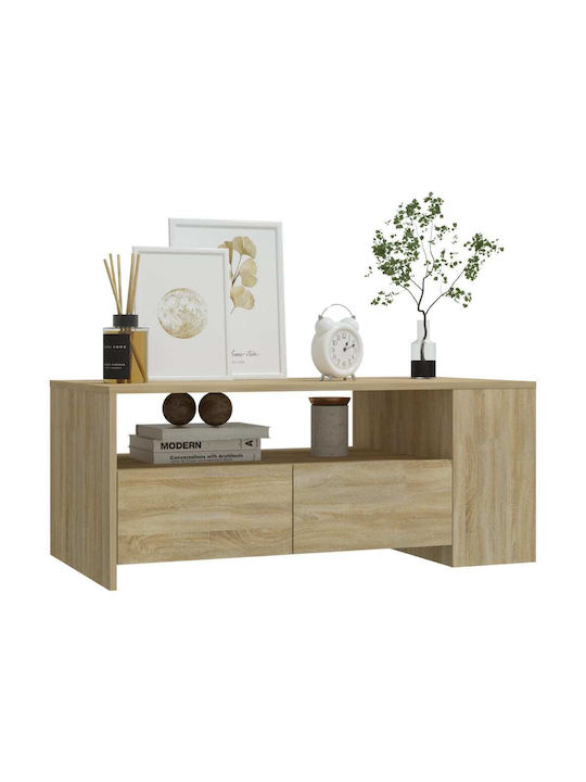 Rectangular Wooden Coffee Table Sonoma L102xW55xH42cm