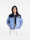 1996 Retro Nuptse Jachetă Puffer Scurtă Damă Pentru Iarnă Albastră