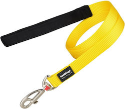 Reddingo Λουρί/Οδηγός Σκύλου Ιμάντας σε Κίτρινο Χρώμα 2.5cm x 1.2m