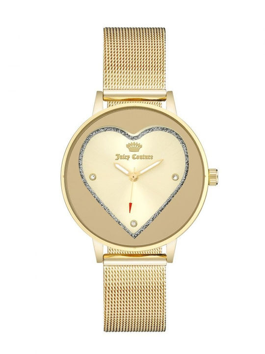Juicy Couture Women's Watch with Gold Metal Bracelet
