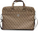 Guess Saffiano 4G Tasche Fall für Laptop 16" in Braun Farbe