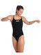 Arena Pro Solid Athletic One-Piece Swimsuit Black