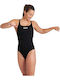 Pro Solid Sportlicher Badeanzug Schwarz