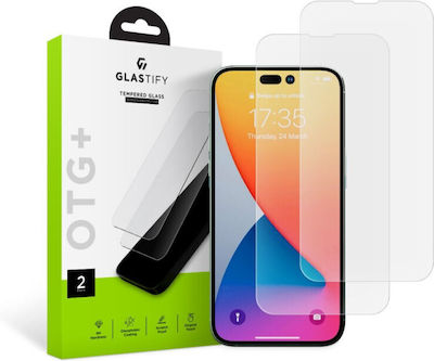 Glastify OTG+ Sticlă călită 2buc (iPhone 14 Pro Max)