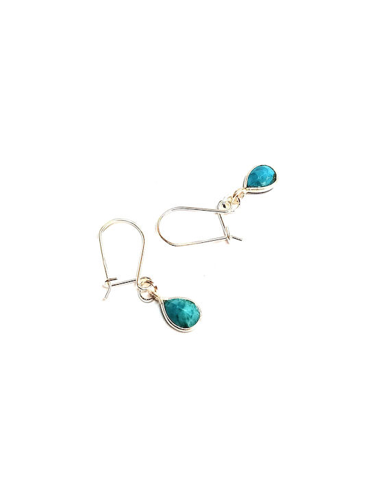 Silver 925 earrings with scarab stone