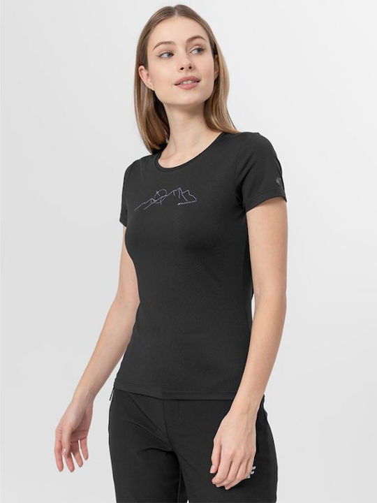 4F Women's Athletic T-shirt Black