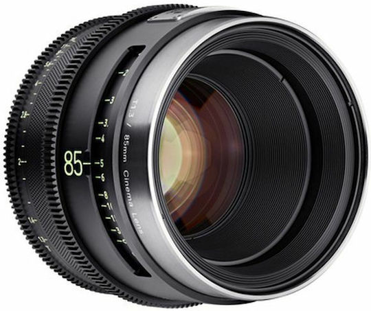 Samyang Пълен кадър Фотообектив XEEN Meister 85mm T1,3 за Ари ПЛ Монтаж Черен