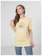 4F Women's T-shirt Yellow