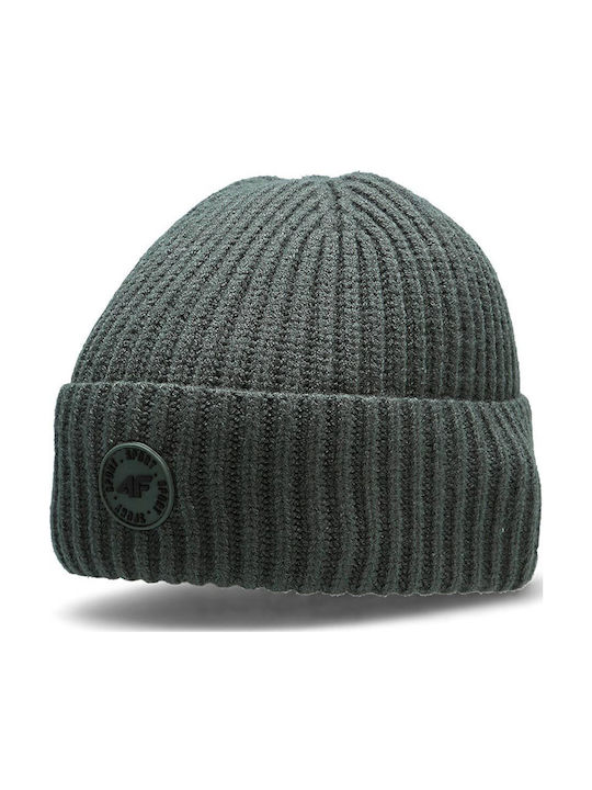 Kids Beanie Knitted Khaki