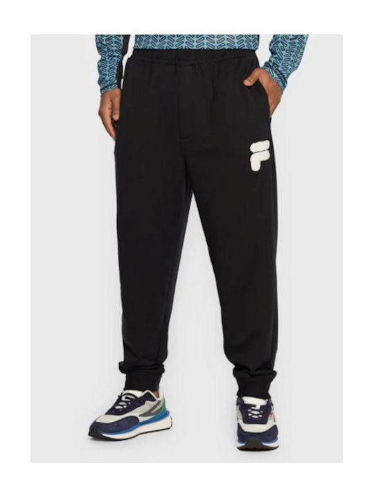 Fila Men's Sweatpants with Rubber Black