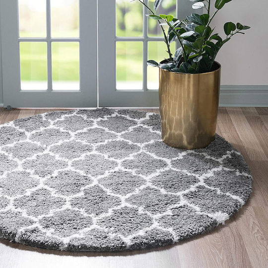 Saray Home Moroccan Χαλί Ορθογώνιο Shaggy Grey 200x300cm