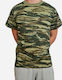 Short Sleeve T-shirt Military Greek Army In Khaki Colour