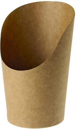 Leone Σετ 100 Χάρτινα Κουτιά Πατάτας Kraft 6x6x12εκ.