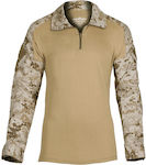 Invadergear Long Sleeve Blouse Army Combat In Beige Colour Desert