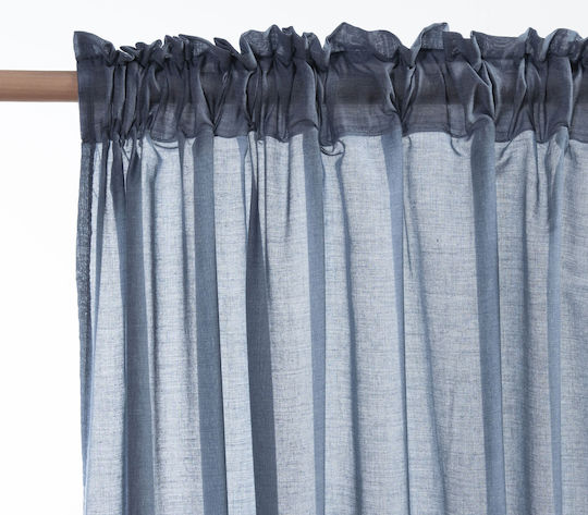 Nef-Nef Homeware Перде с Плик с Писалка Antel Denim 140x270см