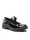 Kids Anatomic Patent Leather Ballerinas Casey with Hoop & Loop Closure Black