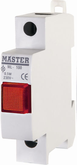 Master Single Indicatoare luminoase de panou Roșie