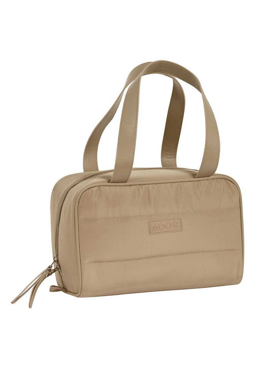 Moos Toiletry Bag in Beige color 31cm