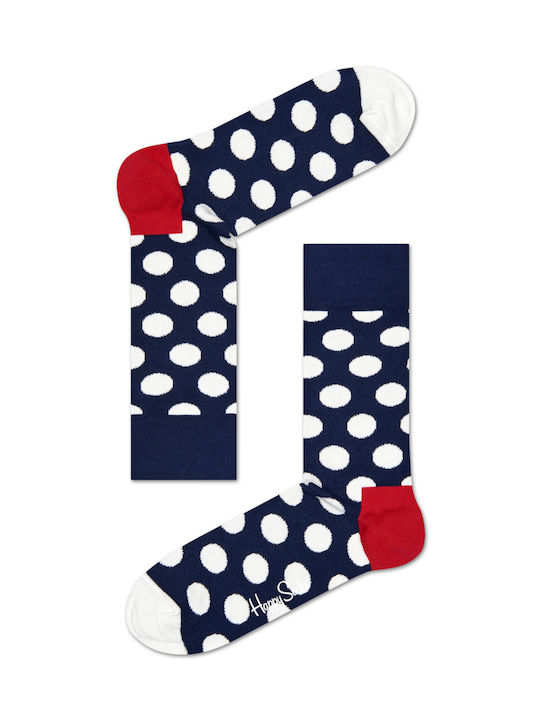 Happy Socks Big Dot Șosete cu Model Albastre 1Pachet