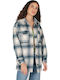 Γυναικείο Καρό Μπλε Overshirt