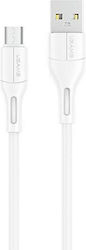 Usams U68 SJ502USB02 Редовен USB 2.0 към Микро USB Кабел 1м Бял