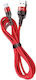 Usams U26 Плетена USB 2.0 до микро USB кабел Червен 1м (SJ312MC02) 1бр