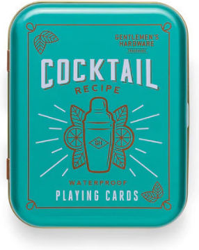 Gentlemen's Hardware Cocktail Plastic Card Deck Blue