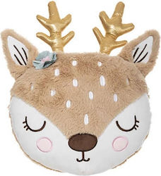 Atmosphera Reindeer Pillow Beige