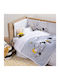 Nef-Nef Homeware Κουβέρτα Αγκαλιάς & Λίκνου Peanuts Forever Γκρι 75x110εκ.