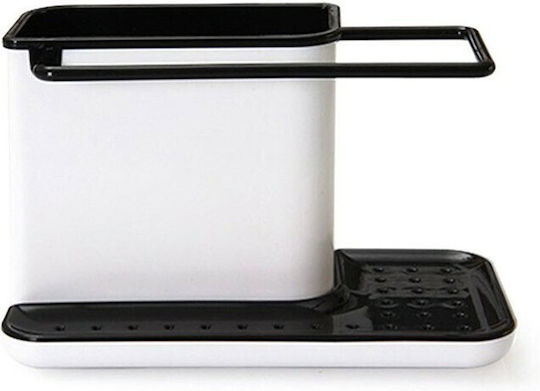 Kitchen Sink Organizer Made of Black Plastic