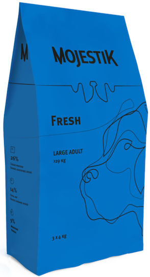 Mojestik Fresh Large Adult 12kg Ξηρά Τροφή για Ενήλικους Σκύλους Μεγαλόσωμων Φυλών με Μοσχάρι
