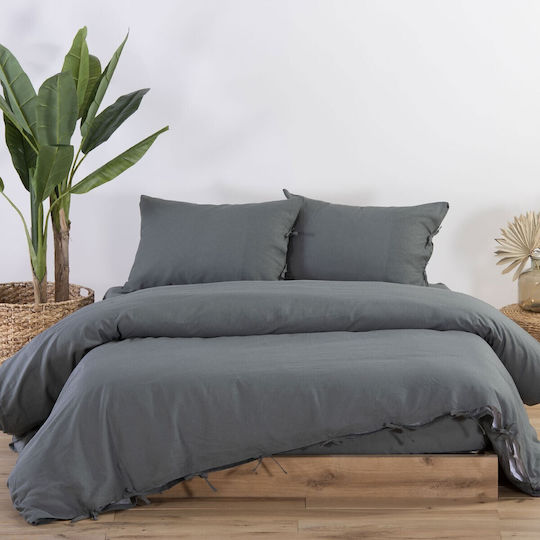 Nef-Nef Homeware Green Παπλωματοθήκη Βαμβακερή Μονή 160x220 Green Green