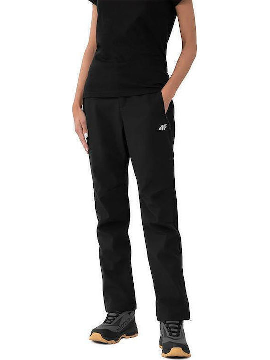 4F Women's Fabric Trousers Slim Fit Black