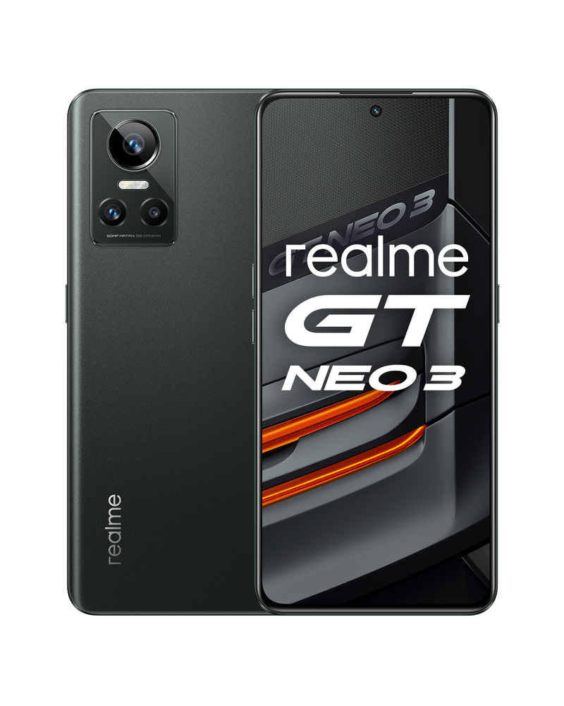 Realme GT Neo 3 80W 5G Dual SIM (8GB/256GB) Asphalt Black | Skroutz.gr