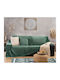 Nef-Nef Homeware Cameron Ριχτάρι Τριθέσιου Καναπέ Ζακάρ 180x300εκ. Forest Green 031791