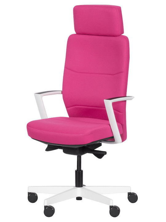 Καρέκλα Γραφείου με Ανάκλιση Tar Ροζ Carmen