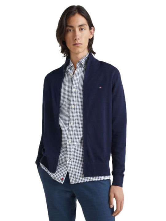 Tommy Hilfiger Ανδρική Ζακέτα Navy Μπλε